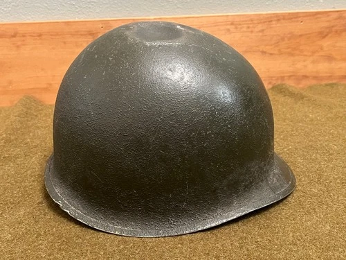 Vintage USGI US WW2 Army Military M1 Steel Pot Helmet Strap and Liner w Dents