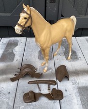 Vintage Marx THUNDERBOLT Palomino Horse  Saddle-Johnny West