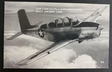 Mint USA Real Picture Postcard USAF T-34A Two Place Multipurpose Trainer