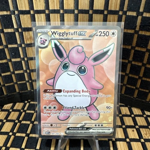 Wigglytuff EX 187/165 Ultra Rare Scarlet & Violet 151 Pokemon TCG