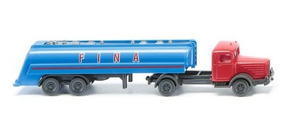 WIKING 098242 N Scale Tanker Truck FINA Bussing 8000