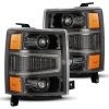 AlphaRex USA ALR880244 1415 SILVERADO 1500HD LUXXSERIES LED PROJ HEADLIGHTS ALPH