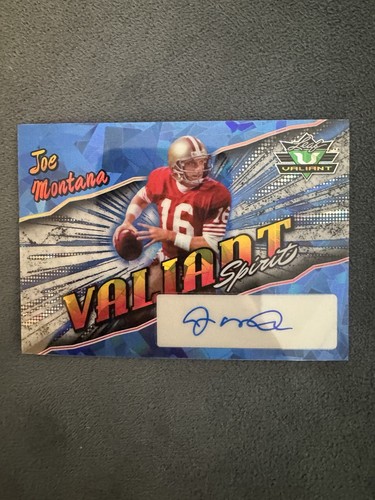 2025 Leaf Football Valiant Spirit Joe Montana Auto 1/1 49ers HOF