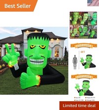 Halloween Outdoor Decoration: 6FT Inflatable Frankenstein with Waterproof Design