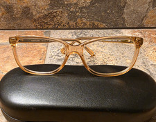 Coach HC6143 5561 Champagne Transparent Plastic Full Rim Eyeglasses 52-15-140.