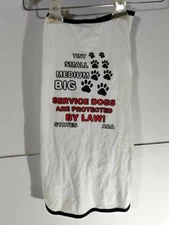 American Apparel Puppy Shirt " Service Animal " Made In The USA 2xl 19" Long