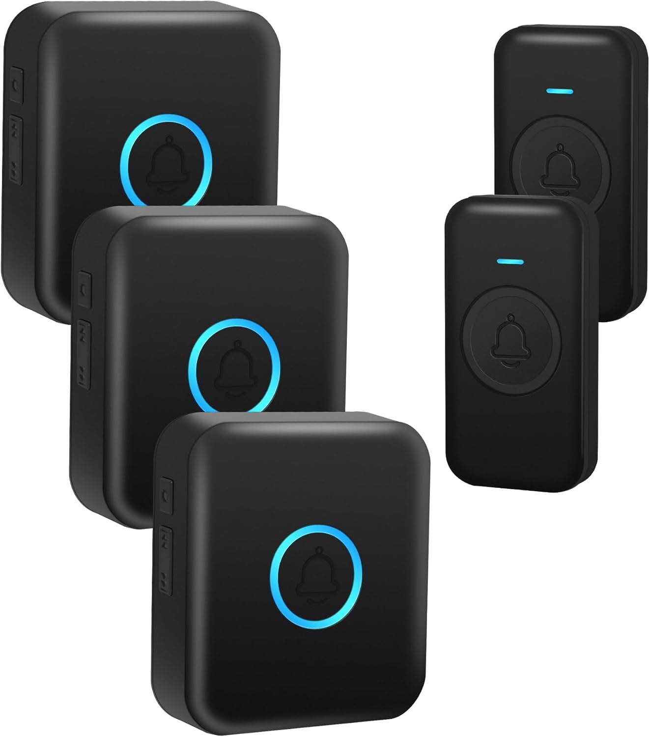 Wireless Doorbell, Easy installation, Door bell Kit with 60 Chimes 5 Levels