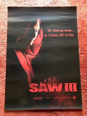Saw 3 - Hast du das Leben verdient Kinoplakat Poster A1, Tobin Bell, Jigsaw