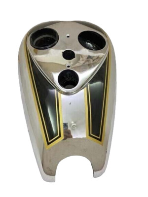Ariel Square Four Red Hunter Black & Chrome Steel Petrol Fuel Gas Tank |Fit For