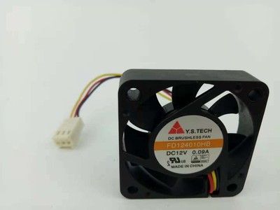 1PC Y.S.TECH FD124010HB     12V 0.09A 40*40*10mm winds dual   bearing #WD9*