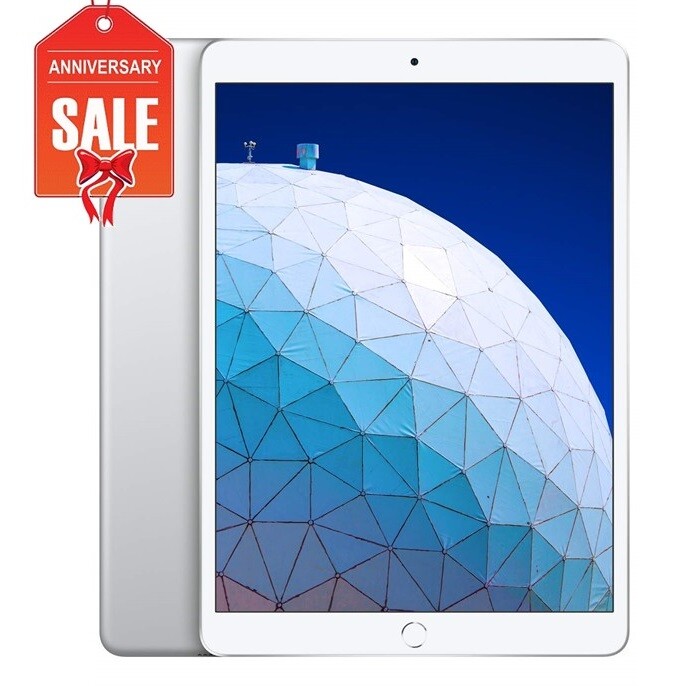 Apple iPad Air 3rd Gen 64GB, Wi-Fi, 10.5in - Silver - 1 YEAR 