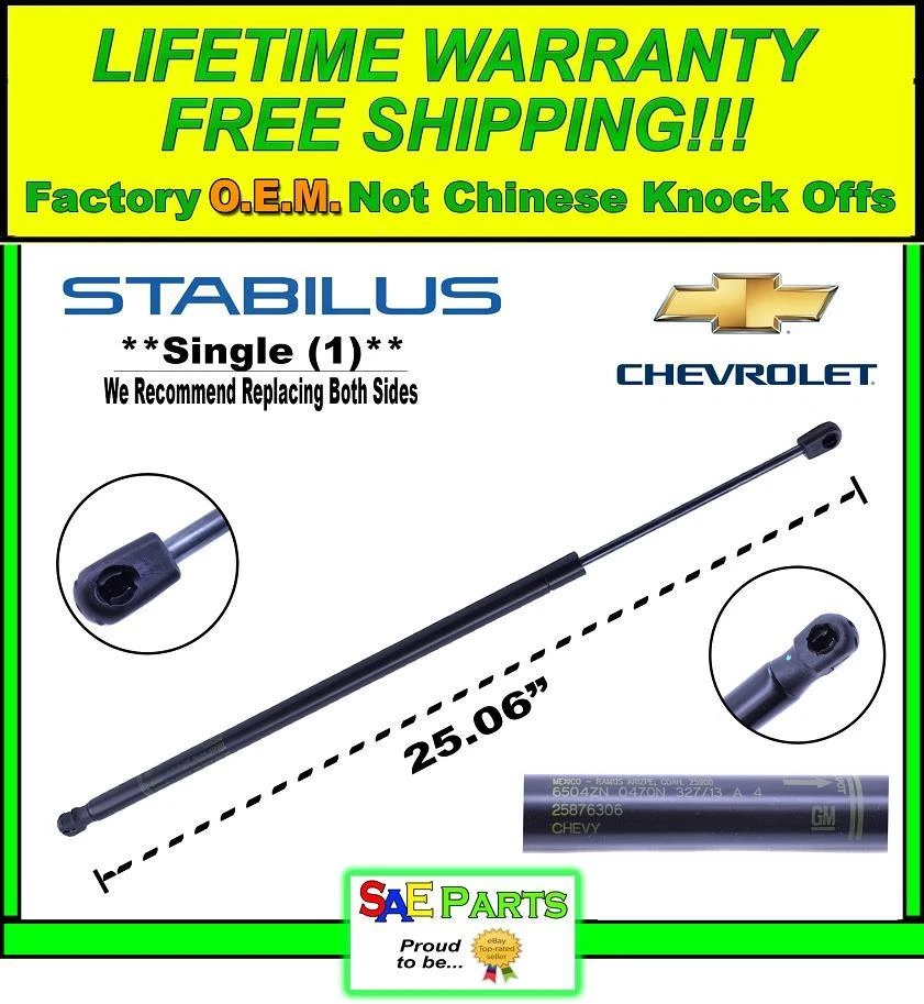 NEW* OEM Chevy Front Hood Lift Shock Strut Support Arm Prop Rod 