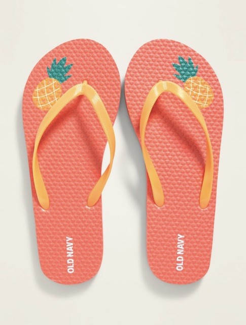 girls flip flops size 12