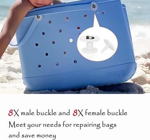 Replacement Buttons for Bogg Bag, 8 Pcs Rubber Beach Bag Replacement Rivets for - Picture 4 of 4