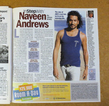 Parade Newspaper Magazine - Drew Barrymore - Naveen Andrews ABC LOST