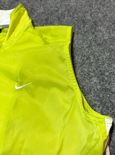 Nike Vest Youth Medium 4-6 P Green Full Zip Lightweight Mock Neck Windbreaker - Picture 7 of 10