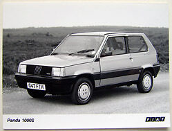 Fiat Panda 1000S circa 1989-90 Original black & white Press Photograph - Foto 1 di 1
