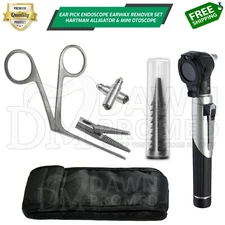 Ear Pick Endoscope Ear W. Remover Alligator Crocodile Forceps Otoscope German Gr
