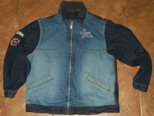 Boys SEAN JOHN Collection NYC Denim Blue JEANS JACKET Size Large 16-18