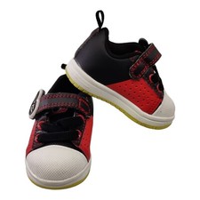 Mickey Mouse Disney Junior Red Black Hook Loop Closure Toddler Shoe Sz 2