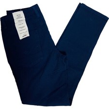 Hudson Girls Size 12 Navy Blue Skool Slim Straight Stretch Pants New