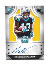 2014 Crown Royale Bronze Orange Auto RC Kelvin Benjamin Carolina Panther #20/35