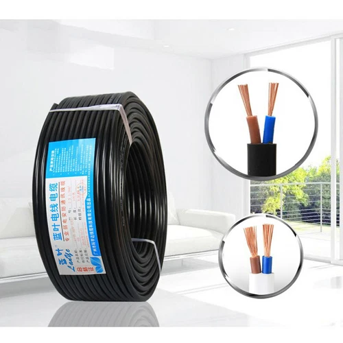 Flexible Power Cable 0.3mm²~2.5mm² 2 Core Wire PVC Insulated RVVB Black/ White - Picture 7 of 12
