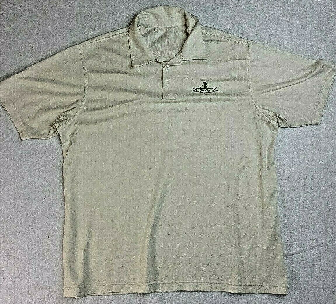 Adidas Tin Cup Mens White Golf logo Polo Shirt Size 2XL | eBay