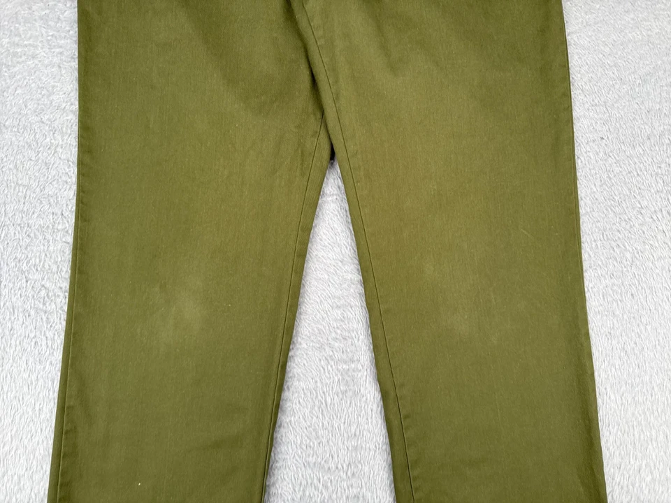 VINTAGE Boy Scouts Pants Men 32 Green Chino Official Uniform Twill Cotton 32x34 - Image 3 of 4