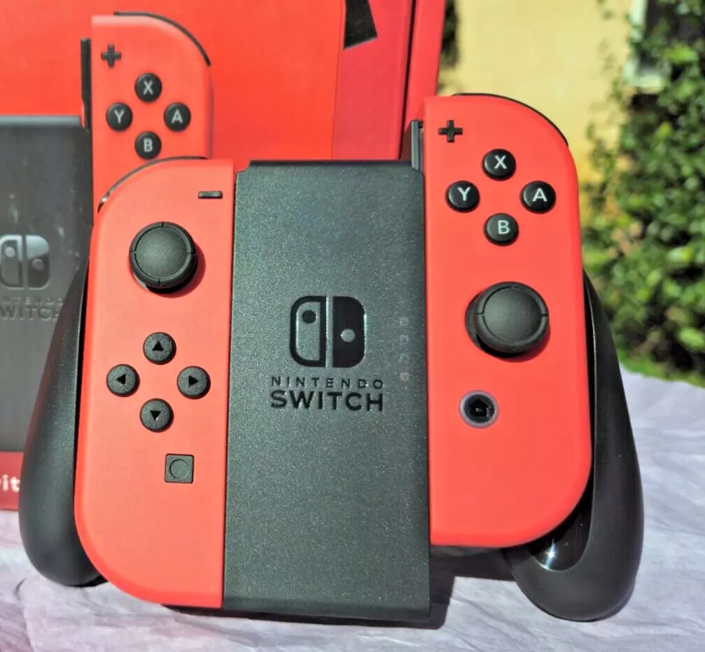 🎮 Mario Red Joy-Con's ONLY Controller Grip Straps Nintendo Switch