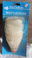 badminton shuttlecocks old new still on card KEEP IT IN THE AIR x 6 1