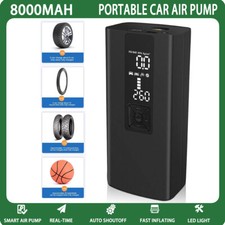 Real-time Air Compressor Tire Inflator Fits Car Moto Bike Tires Air Pump LED