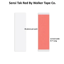 Sensi Tak Red Liner Tape by Walker Tape 1.0 inch wide Straight = 1 pack = 36 pcs