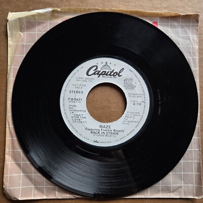 MAZE Frankie Beverly Back In Stride DJ PROMO 45 7'' Record Vinyl Records