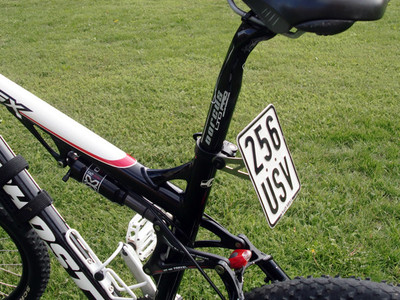 License plate holder e-bike electric bike Bosch electric mountain bike Haibike XDURO