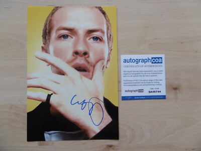 Chris Martin ''Coldplay'' Original Autogramm signed 20x30 cm Bild ACOA