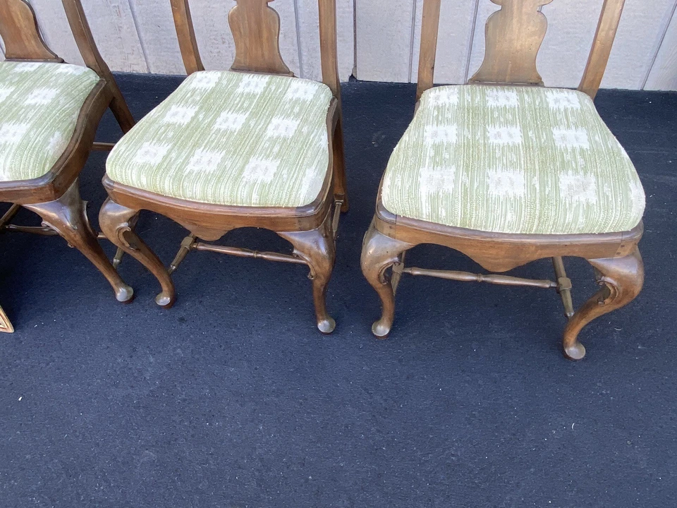 64243 Juego de 4 sillas de comedor de caoba maciza sillas s Foto 4 de 4