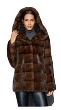 The Fur Vault Hooded  $6500 Mink Jacket  M/L
