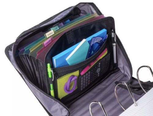 Case-It King Sized Zip Tab 4" Binder 3-Ring Color File Shoulder Strap Zipper NEW - Picture 16 of 20