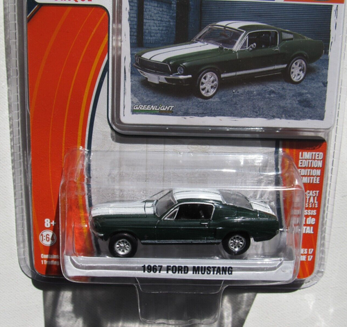 Greenlight GL Muscle Serie 17 1967 Ford Mustang Fastback dunkelgrün - Bild 3 von 4