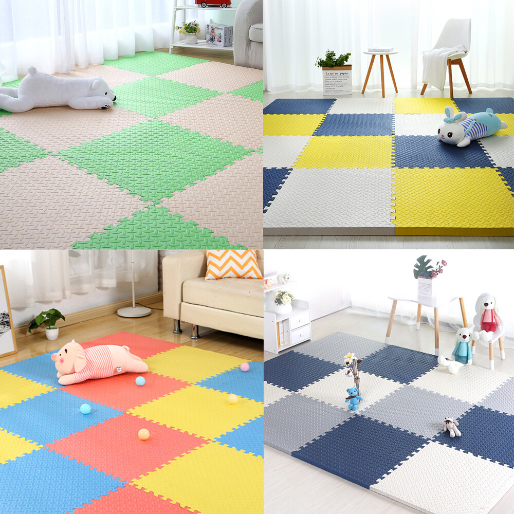 4/12PCS EVA Foam Mat Floor Mats Interlocking Heavy Duty Puzzle