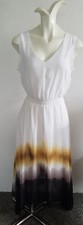 NEW simply vera wang ombre purple white yellow dress summer maxi size MEDIUM 