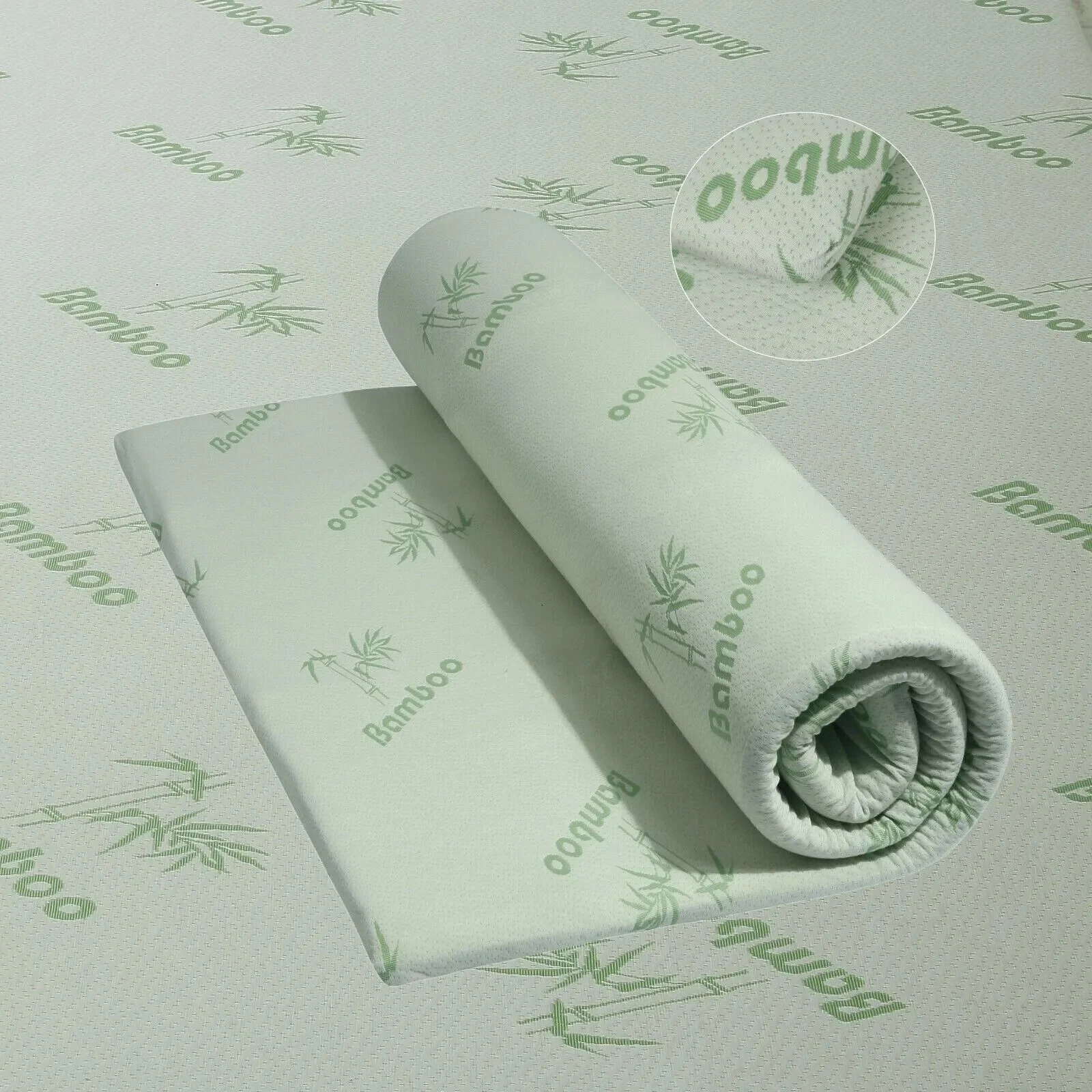 Quality Bamboo Memory Foam Mattress Topper Antiallergic Orthopedic 2cm / 4cm
