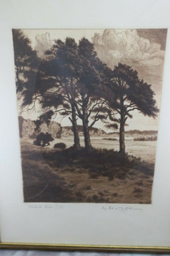 Rathmann Werner 1882 -1950 Paar Radierungen Märkische Kiefern & Und dennoch - Picture 8 of 12