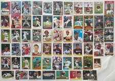 Houston Astros 1980s - 2000s Baseball Trading Card Lot of 61 with HOFers Rookies