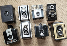 Lot of 8 Vintage Cameras For Parts  Repair Only