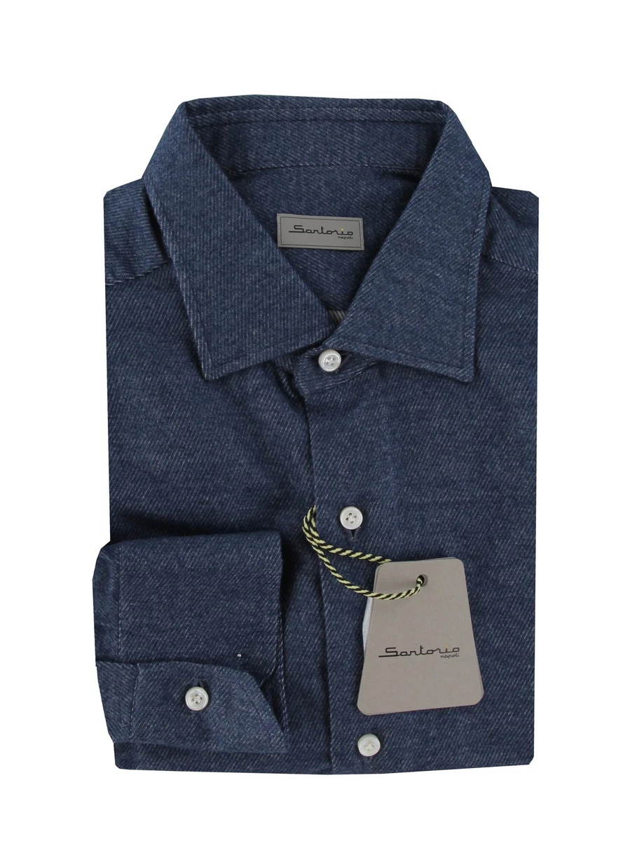 Camicia a righe in cotone seersucker