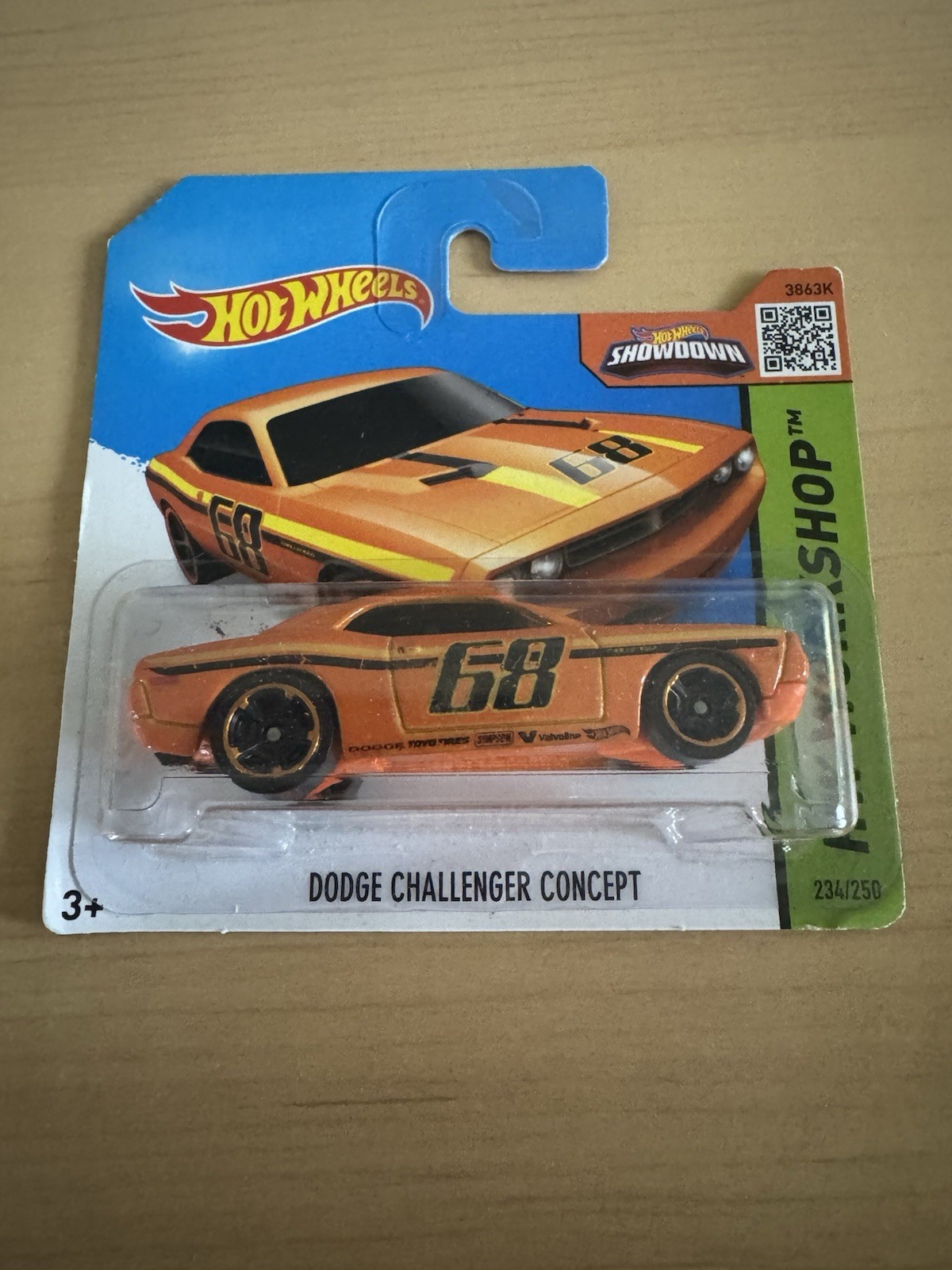 Hot Wheels Dodge Challenger Concept 234/250 HW Workshop Short Card S32