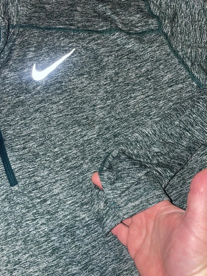 Camiseta pulóver Nike Dri-Fit 1/4 cremallera para hombre XL verde manga larga Foto 4 de 4