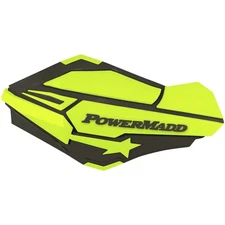 PowerMadd Hi-Vis/Charcoal Sentinel Handguards - 34425
